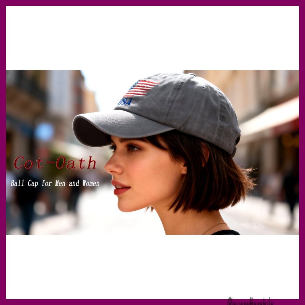 Adjustable Baseball Cap Hook Loop Closure Structu… - image 7